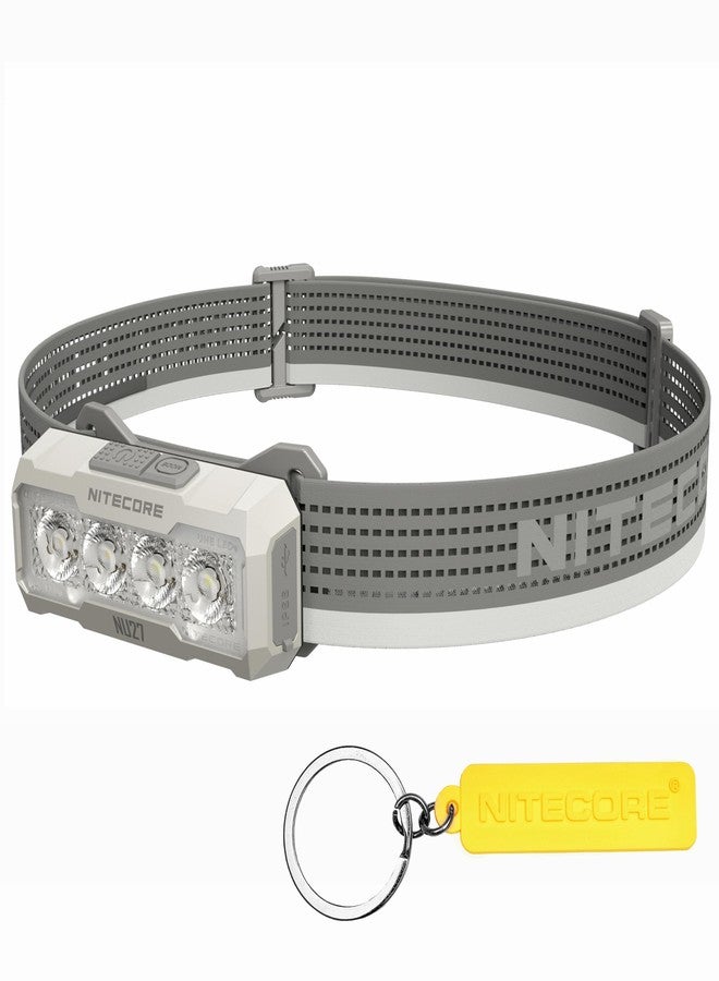 Nitecore NU27 White 600 Lumen Ultra Lightweight Multiple Color Temperatures Outdoor Headlamp USB-C Rechargeable Headlight Tag - Image 1