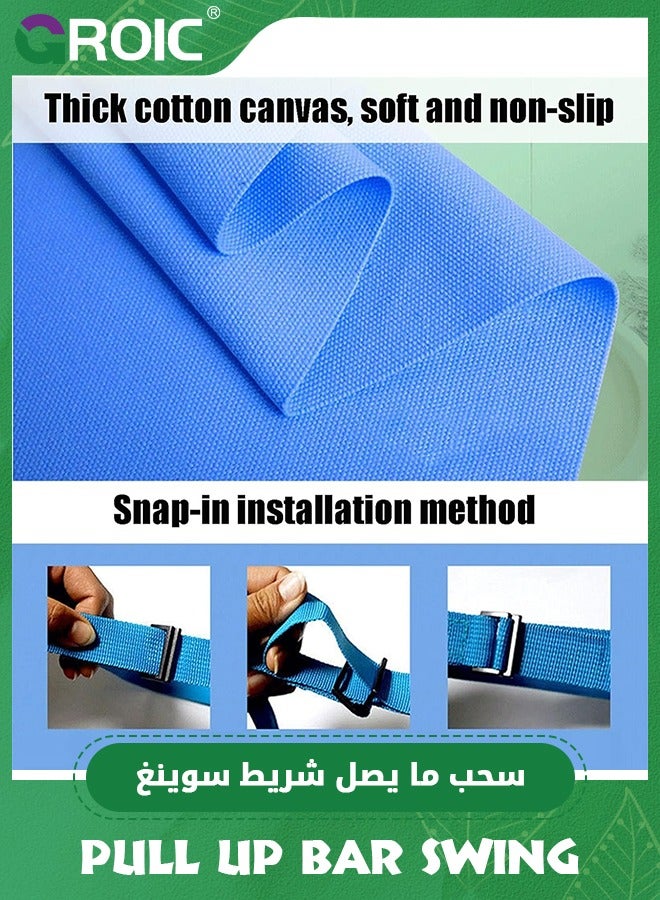 GROIC مقعد أرجوحة للأطفال في الهواء الطلق، أرجوحة منزلية داخلية، لوح ناعم في الهواء الطلق، حبل قابل للتعديل، للأطفال في الهواء الطلق، أرجوحة في ساحة اللعب، لعب في الفناء الخلفي في الأماكن المغلقة، الأشجار، مجموعة أرجوحة - Image 4