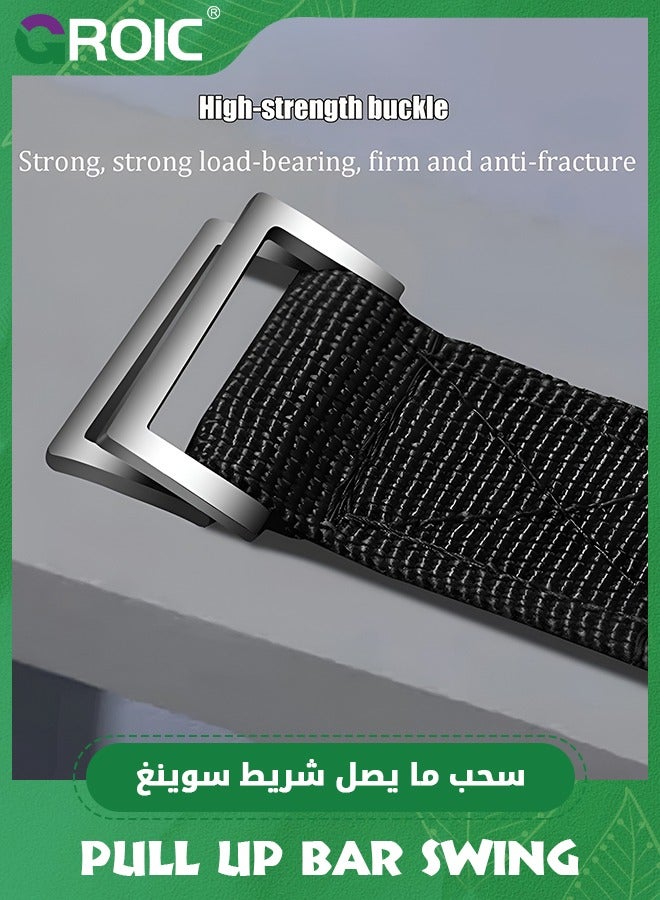 GROIC مقعد أرجوحة للأطفال في الهواء الطلق، أرجوحة منزلية داخلية، لوح ناعم في الهواء الطلق، حبل قابل للتعديل، للأطفال في الهواء الطلق، أرجوحة في ساحة اللعب، لعب في الفناء الخلفي في الأماكن المغلقة، الأشجار، مجموعة أرجوحة - Image 5