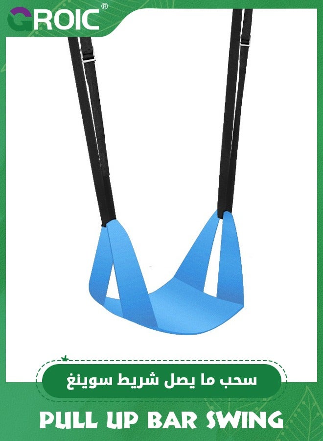 GROIC مقعد أرجوحة للأطفال في الهواء الطلق، أرجوحة منزلية داخلية، لوح ناعم في الهواء الطلق، حبل قابل للتعديل، للأطفال في الهواء الطلق، أرجوحة في ساحة اللعب، لعب في الفناء الخلفي في الأماكن المغلقة، الأشجار، مجموعة أرجوحة - Image 1