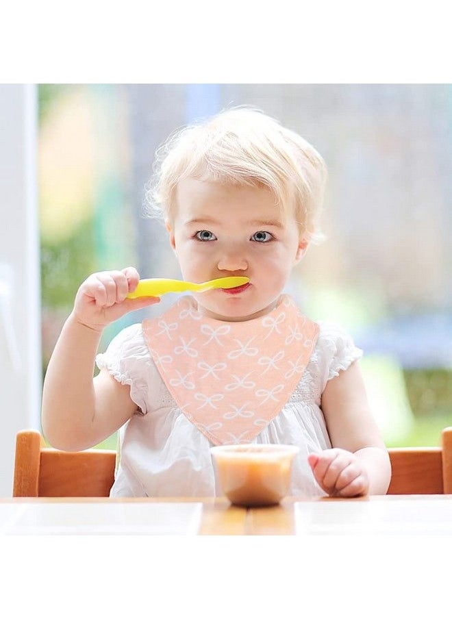 YOOFOSS - Baby Bibs 10 Pack Soft And Absorbent Baby Bandana Drool Bibs For Boys Girls (Green+Yellow 0 36 Months - Image 1