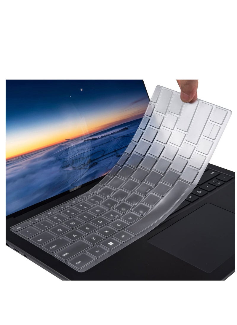 Keyboard Cover Ultra Thin for Microsoft Surface Laptop 6(2024) 5 4 3 13.5" & 15" 2022-2019 Release, Surface Laptop Keyboard Protector Skin -US Layout