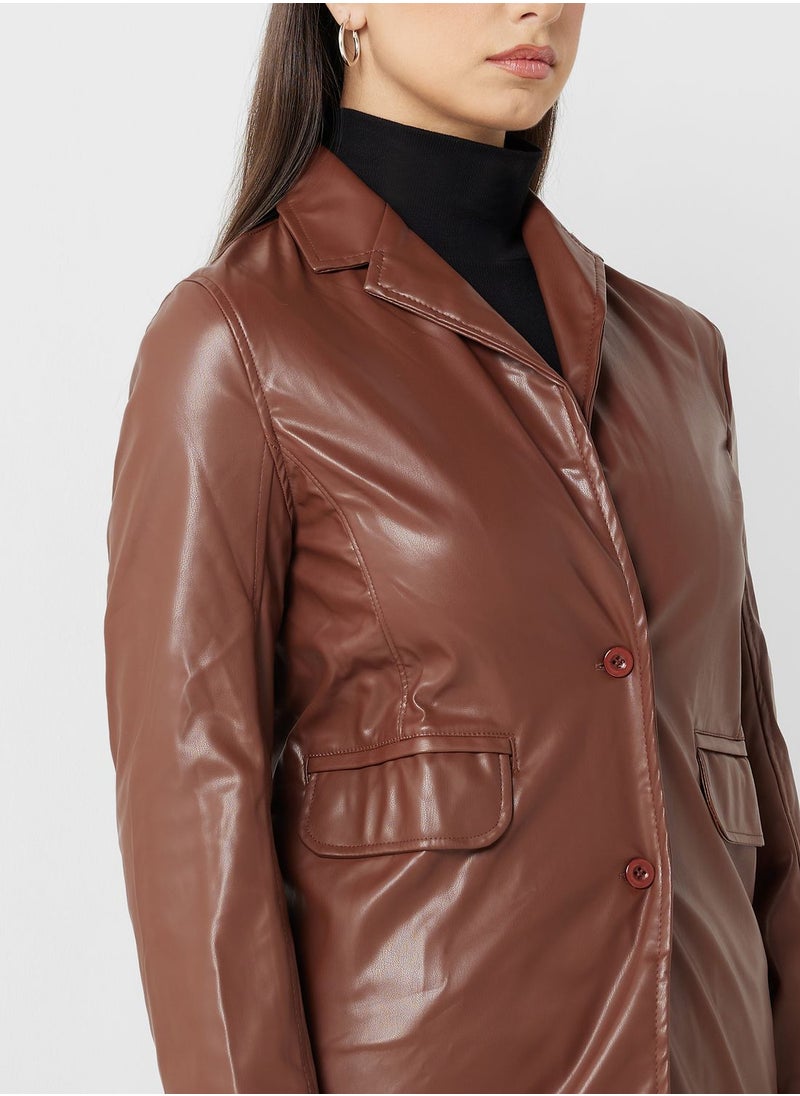 ELLA - Leather Coat - Image 1