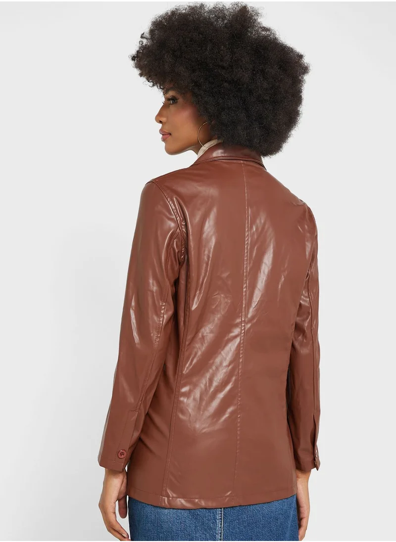 ELLA Leather Coat