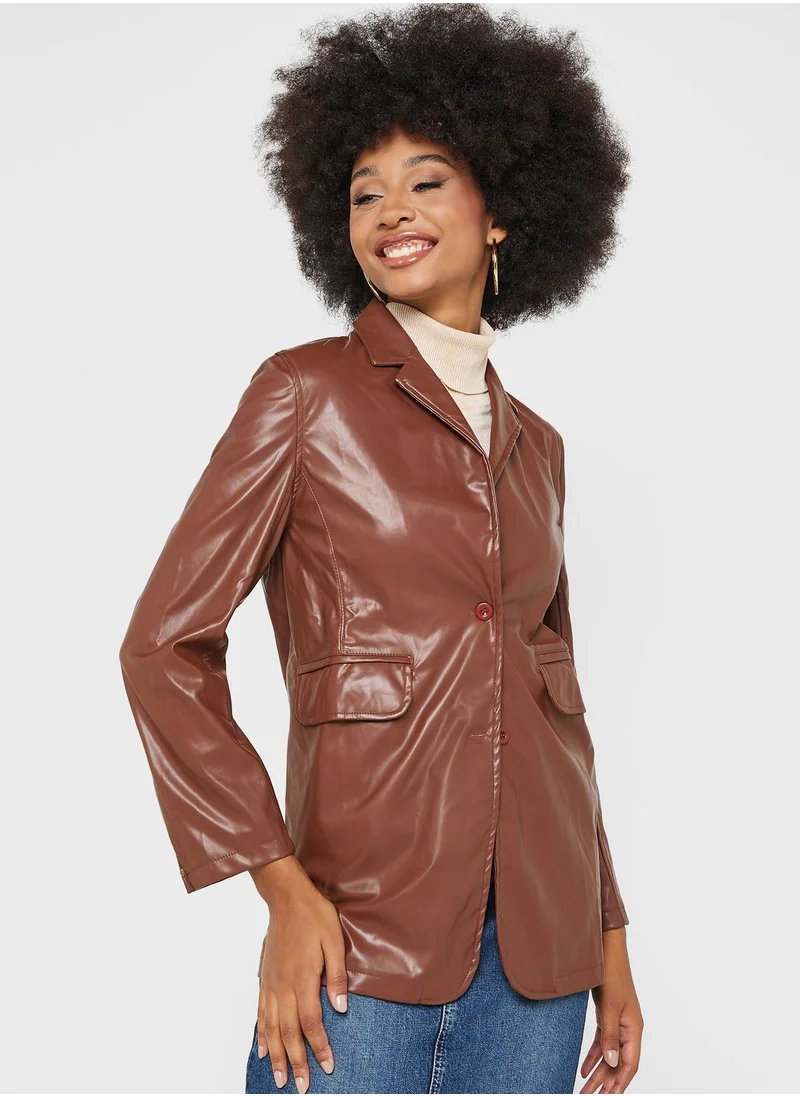 ELLA Leather Coat