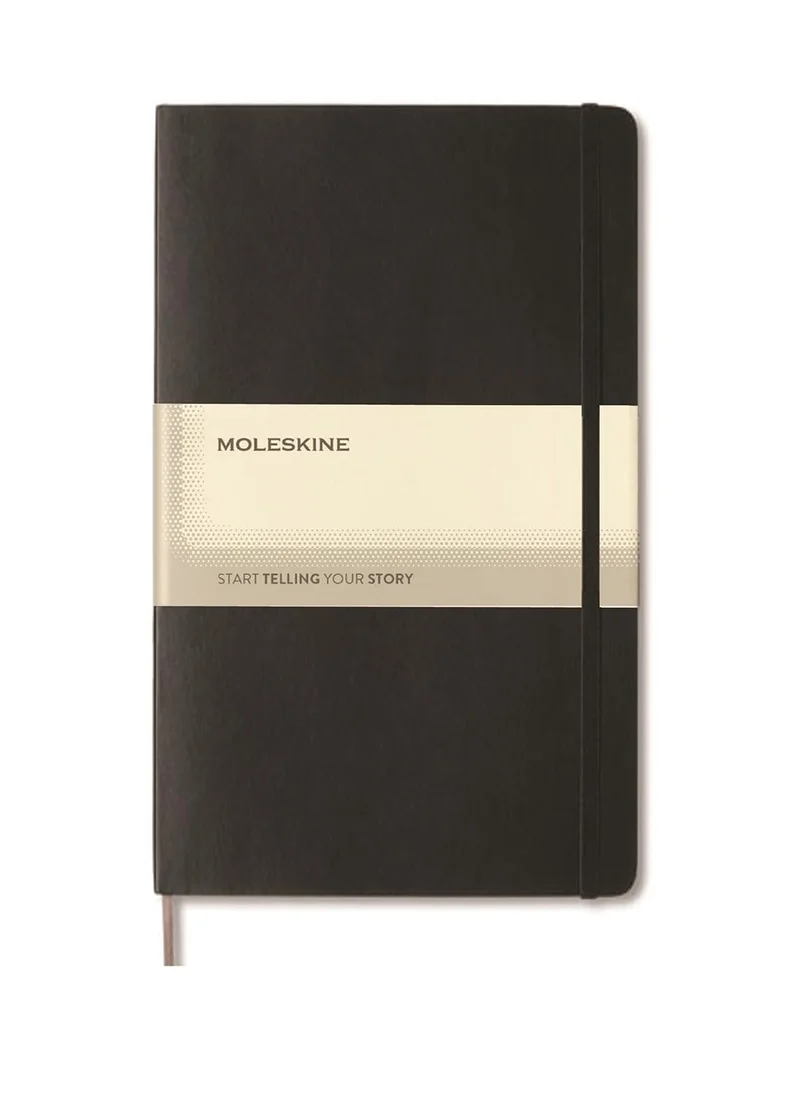 MOLESKINE Moleskine Classic Large Ruled Hard Cover Notebook - Black