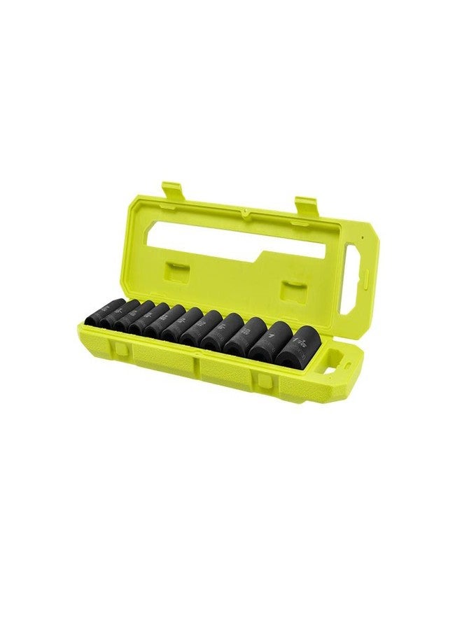 RYOBI 11 PC. 1/2" Drive Metric Deep Impact Socket Set - Image 2
