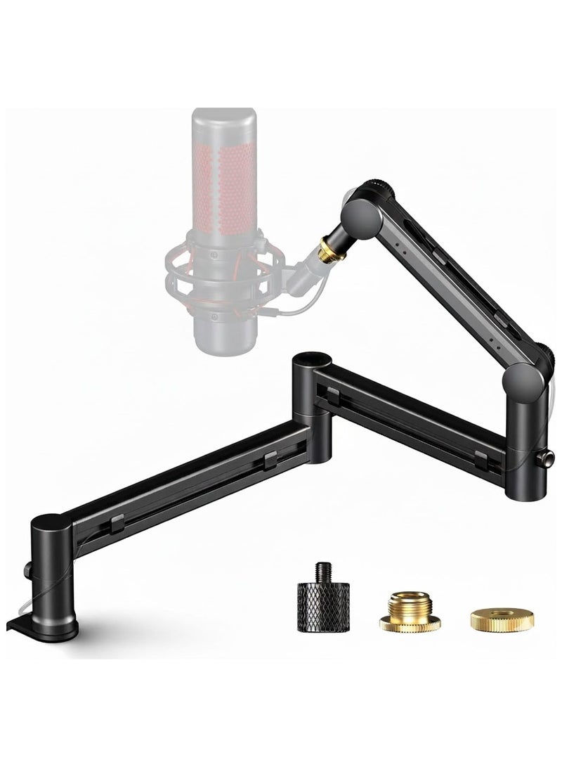 YQLIFE Microphone Arm, Desk Low Profile Mic Boom Arm Stand,Suitable For Blue Yeti,Snowball iCE,HyperX QuadCast,SoloCast,Elgato Wave,Etc - Image 1