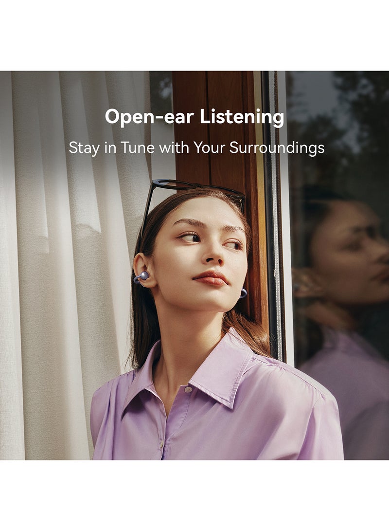 HUAWEI FreeClip, Groundbreaking Aesthetic Design, Feather-light Wearing, Open-ear Listening, AI Crystal-Clear Call, Long Battery Life, Dual-Device Connections Rose Gold - Image 3