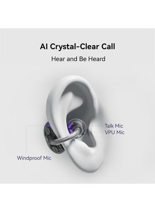 FreeClip, Groundbreaking Aesthetic Design, Feather-light Wearing, Open-ear Listening, AI Crystal-Clear Call, Long Battery Life, Dual-Device Connections Rose Gold - view 4