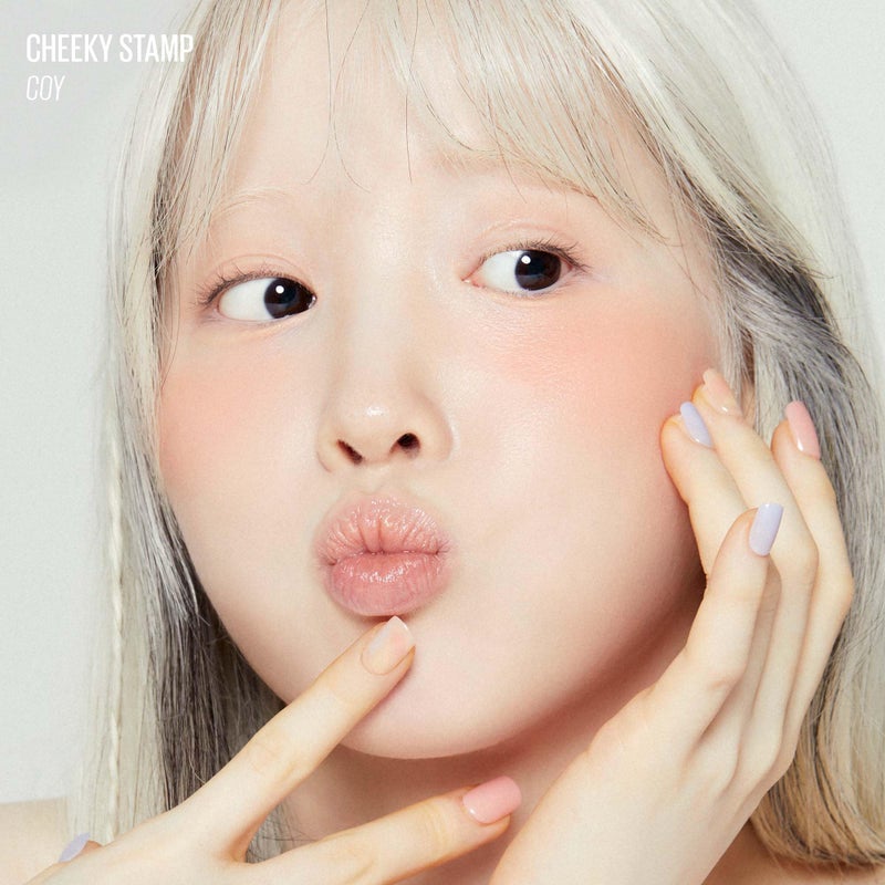 KAJA Blusher - Cheeky Stamp 01 Coy | Kbeauty, Cute Makeup, Buildable & Blendable Shade with Heart-shaped Applicator, Sunkissed Finish, Travel size, Hygienic, Portable, Korean Makeup, 0.17 Oz - Image 5