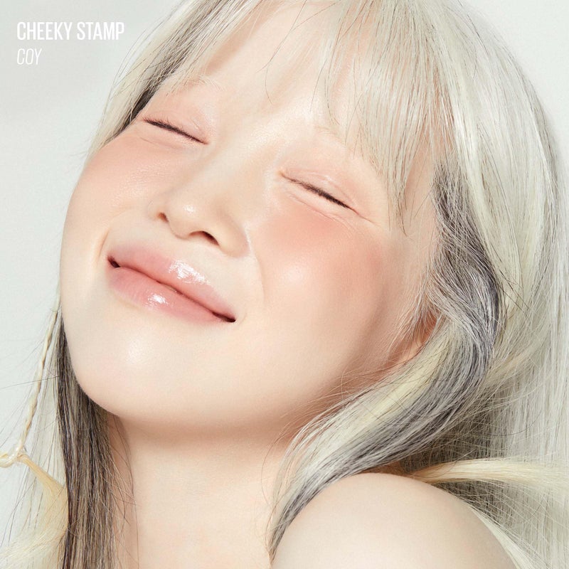 KAJA Blusher - Cheeky Stamp 01 Coy | Kbeauty, Cute Makeup, Buildable & Blendable Shade with Heart-shaped Applicator, Sunkissed Finish, Travel size, Hygienic, Portable, Korean Makeup, 0.17 Oz - Image 4