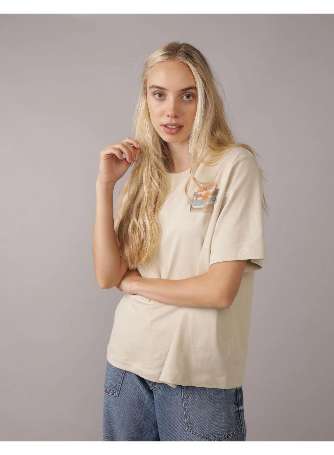 American Eagle AE Oversized Food Graphic T-Shirt - Image 1