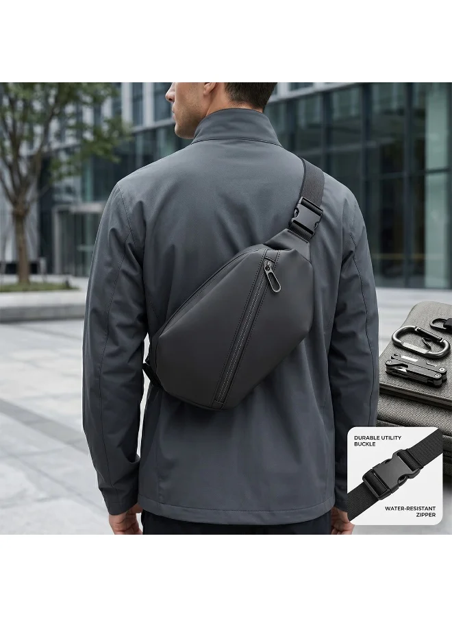 Mobcos Mobcos Side Bag Small Black 5366 Mobcos Side Bag Small Black 5366 Waterproof Anti-Theft Crossbody Sling Bag â€“ Durable Oxford Material Chest Bag for Men & Women, Lightweight Travel Waist Pack with Adjustable Strap for Daily Use  | Best Price UAE