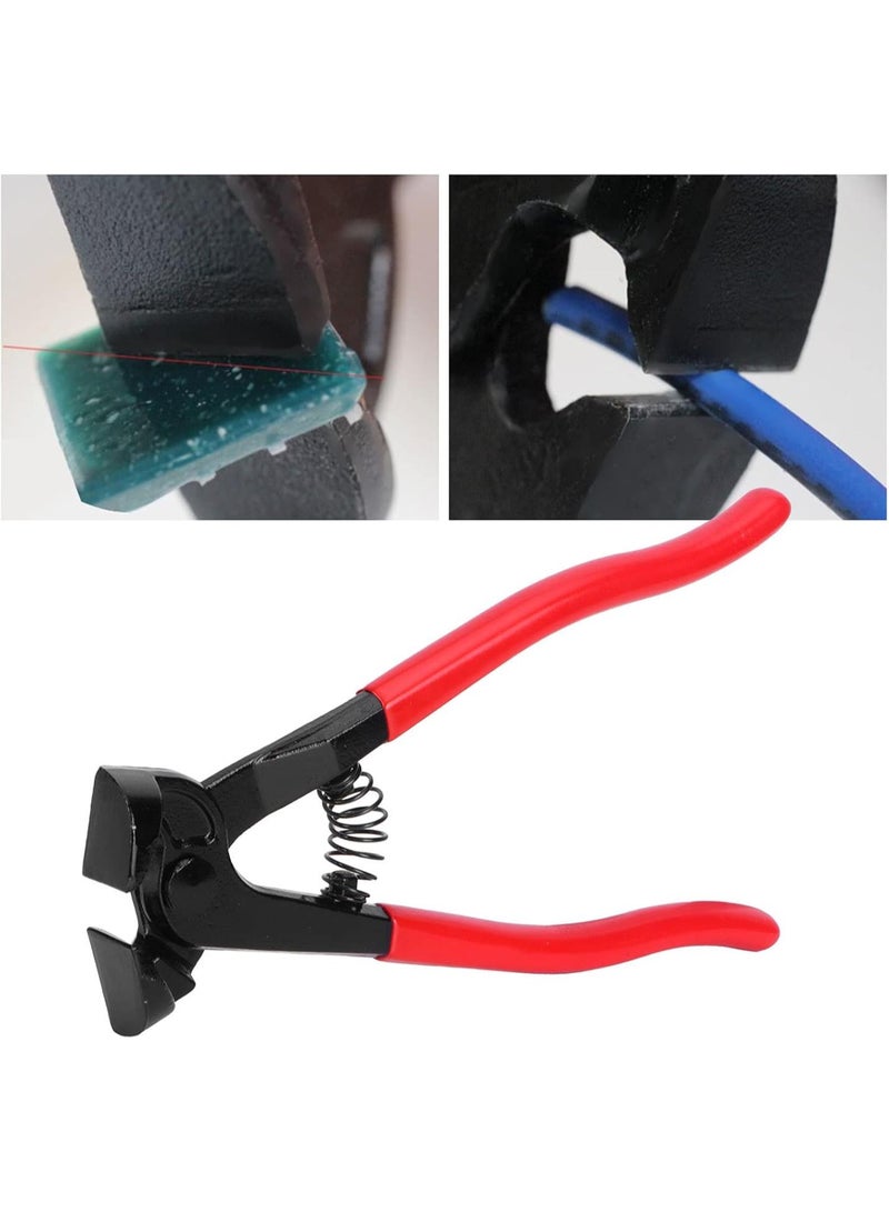 GGOOT Glass & Ceramic Tile Nippers, 8in Glass Pliers Ceramic Tile Glass Trimming Cutter Household Hardware Repairing Tool - Image 3