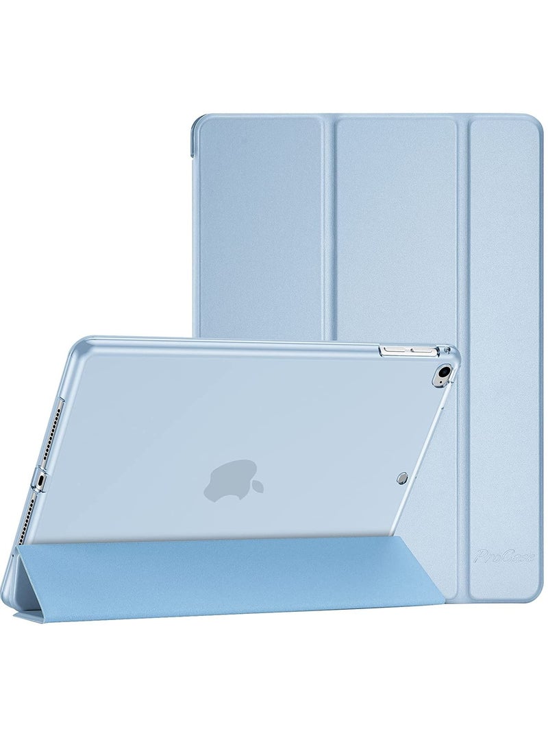 Procases ProCase iPad 9.7 Case ( 6th/ 5th Generation, 2018/2017 Model), iPad Air 1/ 2, Slim Trifold Soft TPU Translucent Back Cover Smart Case -Skyblue - Image 1