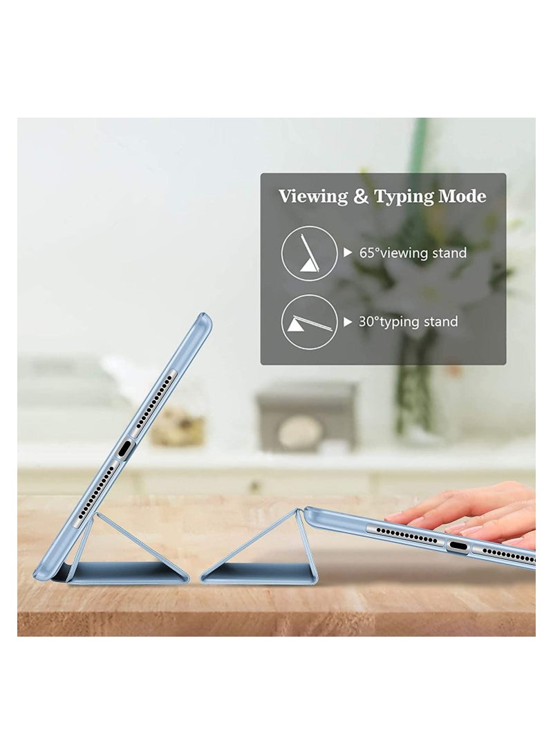 Procases ProCase iPad 9.7 Case ( 6th/ 5th Generation, 2018/2017 Model), iPad Air 1/ 2, Slim Trifold Soft TPU Translucent Back Cover Smart Case -Skyblue - Image 3