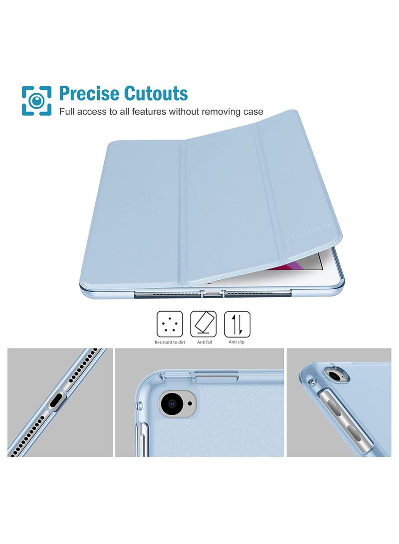 Procases ProCase iPad 9.7 Case ( 6th/ 5th Generation, 2018/2017 Model), iPad Air 1/ 2, Slim Trifold Soft TPU Translucent Back Cover Smart Case -Skyblue - Image 5