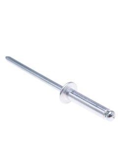 AQSON 4mm x 16mm Alloy Rivets, 100 Pack – Rivets for Metal, Blind Rivet, Dome Head Rivet, Aluminium Body and Steel Mandrel Pop Rivets for Tinplate, Metal Fastening, Leather – Push Rivets  - Image 2