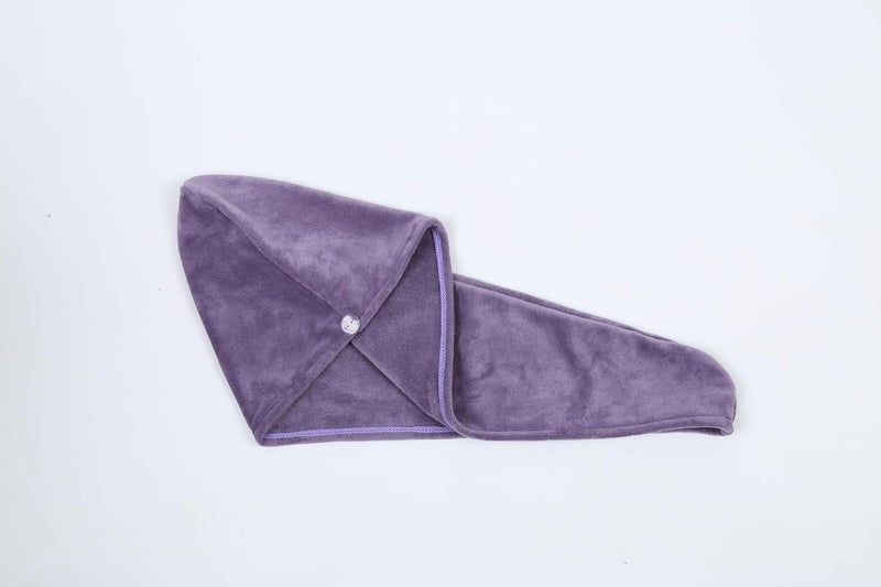 HOUSSE Microfibre Head Towels | 550 GSM High Absorbent Hair Wrap with Adjustable Buttons for Girls | Super Soft & Quick Dry Wrap Towel for Hairs | Pack of 1 | 25x65 cm(Cadet) - Image 4