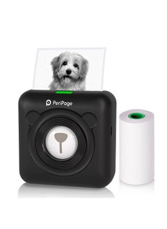 Mini Pocket All-in-One Thermal Printer Wireless BT Picture Photo Label Memo Receipt Paper Printer AR Photo Function with USB Cable Support for Android iOS Smartphone Windows