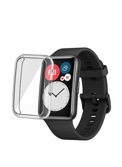 Y&D Case Compatible for Huawei Watch FIT Screen Protector 2 Pcs Soft TPU Protective Cover Full Coverage Scratch Proof Bumper Frame Clear  - Image 2