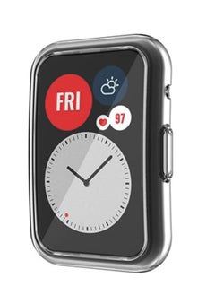 Y&D Case Compatible for Huawei Watch FIT Screen Protector 2 Pcs Soft TPU Protective Cover Full Coverage Scratch Proof Bumper Frame Clear  - Image 3
