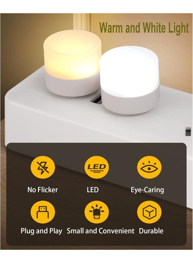 CHU DAI 2-Pack USB Night Light, Bedside Lamp, Baby Nursery Lamp, Perfect for Bedroom, Dorm, Night Feeding - Image 5