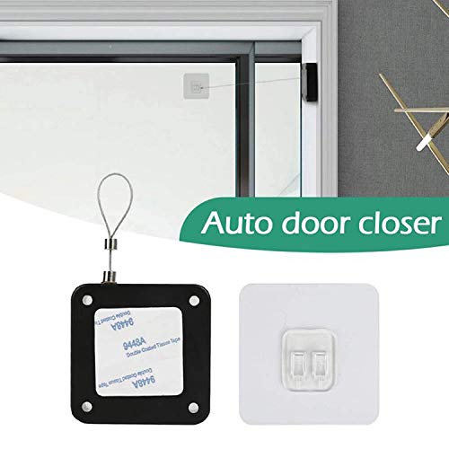 Ad Fresh Door Closer,Punch-Free Automatic Sensor Door Closer,Multifunctional Automatic Door Closer Residential Commercial Auto Door Closer with Drawstring Automatically Close for All Doors (1) - Image 4