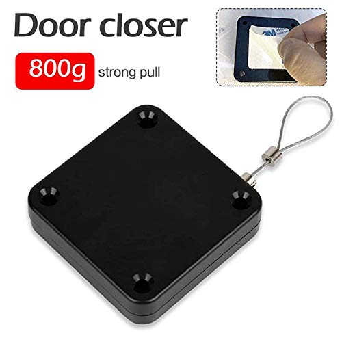 Ad Fresh Door Closer,Punch-Free Automatic Sensor Door Closer,Multifunctional Automatic Door Closer Residential Commercial Auto Door Closer with Drawstring Automatically Close for All Doors (1) - Image 5