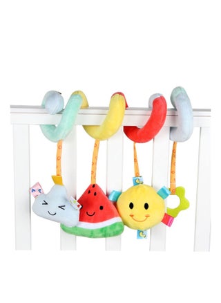 Spiral Car Seat and Stroller Activity Toy, Includes  with bell and BB squeaker functions,  Spiral Activity Hanging Toys for Stroller, Newborn 0 3 6 9 12 Months Toys (Watermelon) - pzsku/Z37339BA358A7DD2BE962Z/45/_/1736782309/c513569f-c13a-46ab-91d9-31d05ab2b1de
