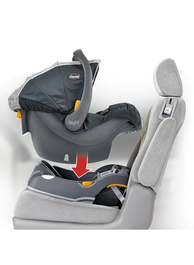 Chicco KeyFit® Infant Car Seat and Base, Rear-Facing Seat for Infants 4-22 lbs., Includes Infant Head and Body Support, Compatible with Chicco Strollers, Baby Travel Gear | Encore/Black/Grey - Image 5