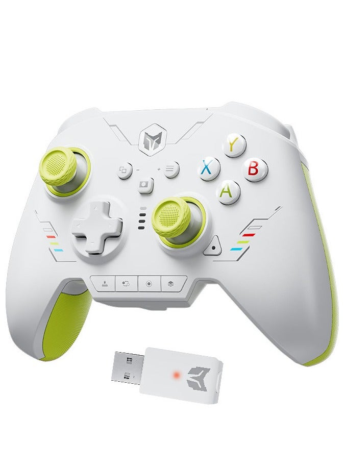 general Professional Gamepad RAINBOW 2 SE Wireless Gaming Controller for Switch / PC /Android / iOS with Hall Effect Linear Trigger, Hall Joystick, 1000mAh Battery, 1000Hz Polling Rate, 12-Bit Axis-Resolution, 2.4G/Bluetooth/Wired connected, Mapping Motion Control, 180° Wrapped Rubberized Grip, Adaptive Calibration, 0 Deadzone Joystick, 4 Remappable Additional Buttons - Image 1