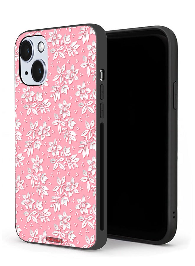 Tolwak Apple iPhone 14 Plus Protective Case Flowers Background Pattern - Image 1