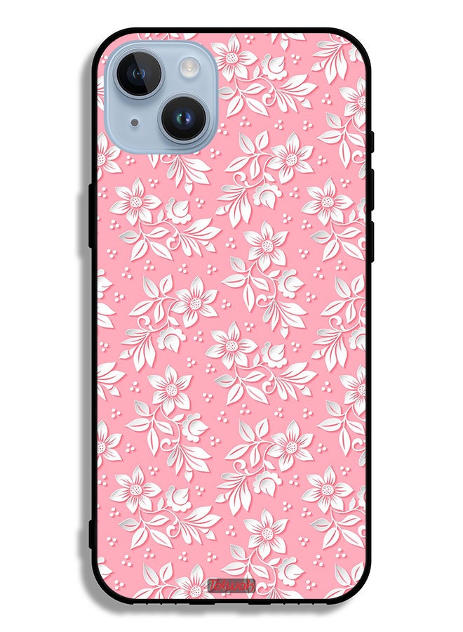 Tolwak Apple iPhone 14 Plus Protective Case Flowers Background Pattern - Image 2