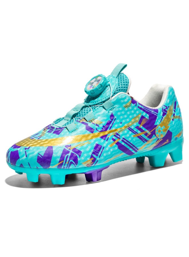 High-top Soccer Shoes For Boys And Girls, Turf Training Shoes For Adults, Breathable And Anti-slip Long Studs Professional Sports Shoes
