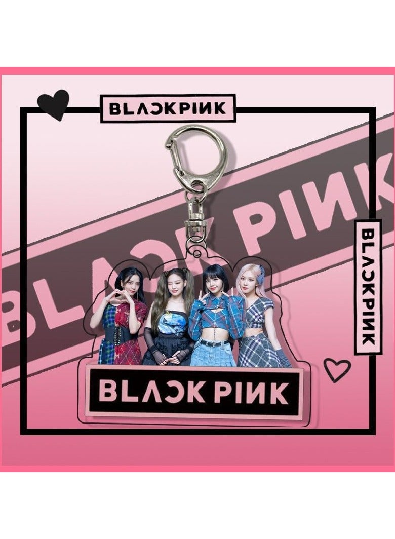 BLACKPINK Keychains Celebrity Peripheral Acrylic Pendants 
