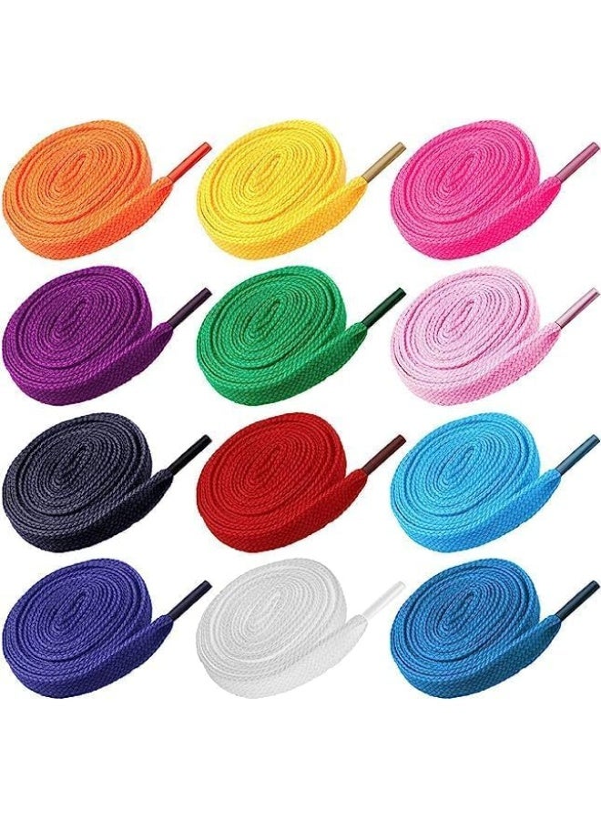 ECVV 90CM  Flat Coloured Athletic Shoe Laces for Sports Shoes Boots Sneakers Skates Fits All Adult and Kids - Image 2