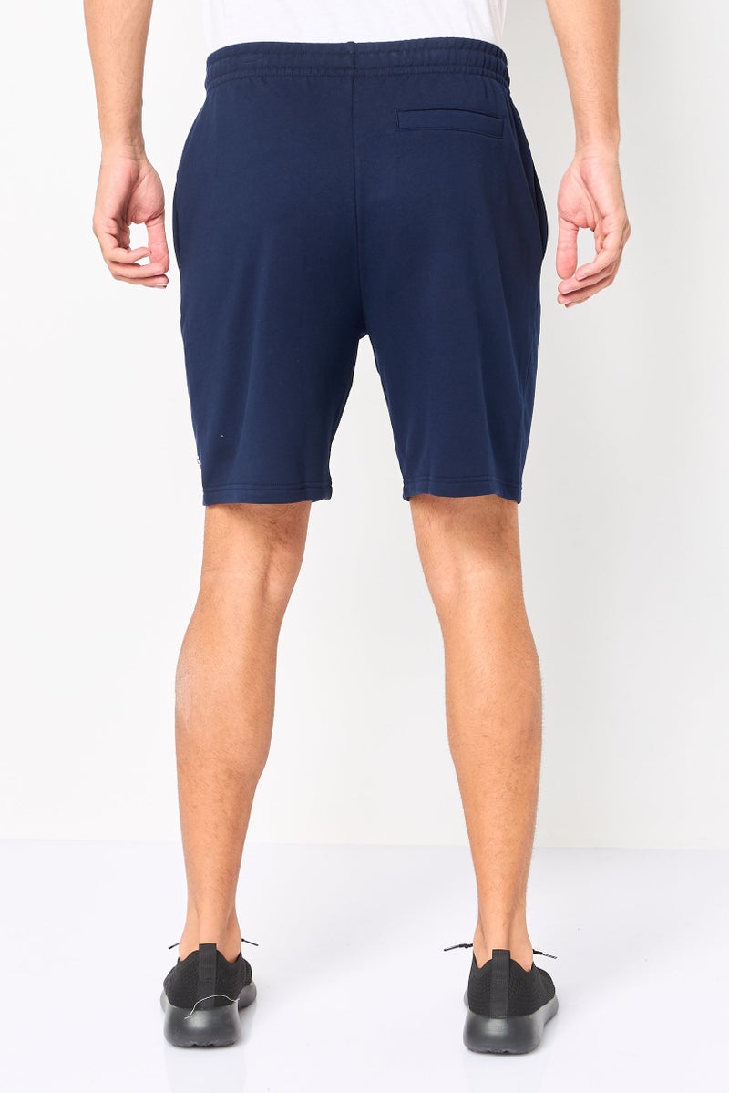 LACOSTE Men Embroidered Logo Basic Shorts, Navy - Image 4