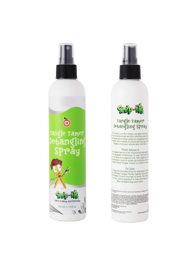 Snip-its Tangle Tamer Hair Detangler Spray for Kids 10oz | Leave-in Conditioner Spray â€“ Curly or Straight - Anti-Static Formula - Made in USA, All-Natural Ingredients | Salon Quality. Kid Friendly. - Image 1
