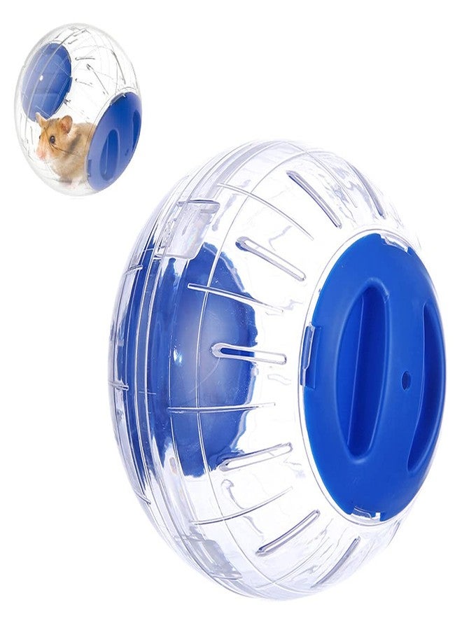 CHUQIANTONG Hamster Exercise Ball Silent Hamster Wheel Small Animals Transparent Ball for Dwar Rat Relieves Boredom and Increases Activity (4.8 inch, Blue) - Image 1