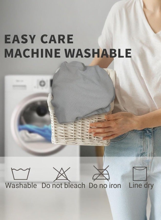 شو وو مجموعة من 6 قطع لأغطية الكراسي، أغطية كراسي جاكار مرنة، أغطية كراسي قابلة للتمدد، واقيات كراسي قابلة للغسل للاستخدام في المنزل والفنادق والولائم - Image 5