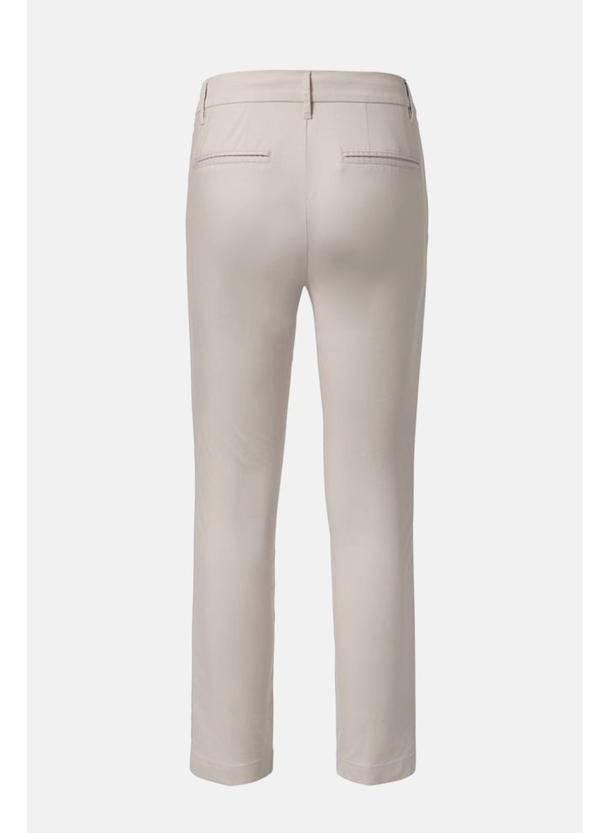 Tchibo - Women Regular Fit Plain Chino Pants, Beige - Image 1