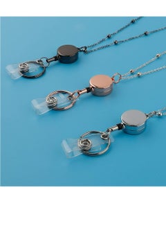 Oasisgalore 3 Pcs Beaded Badge Lanyards with ID Holder，Waterproof Name Badge Holder Clip for Office Women Men  - Image 3