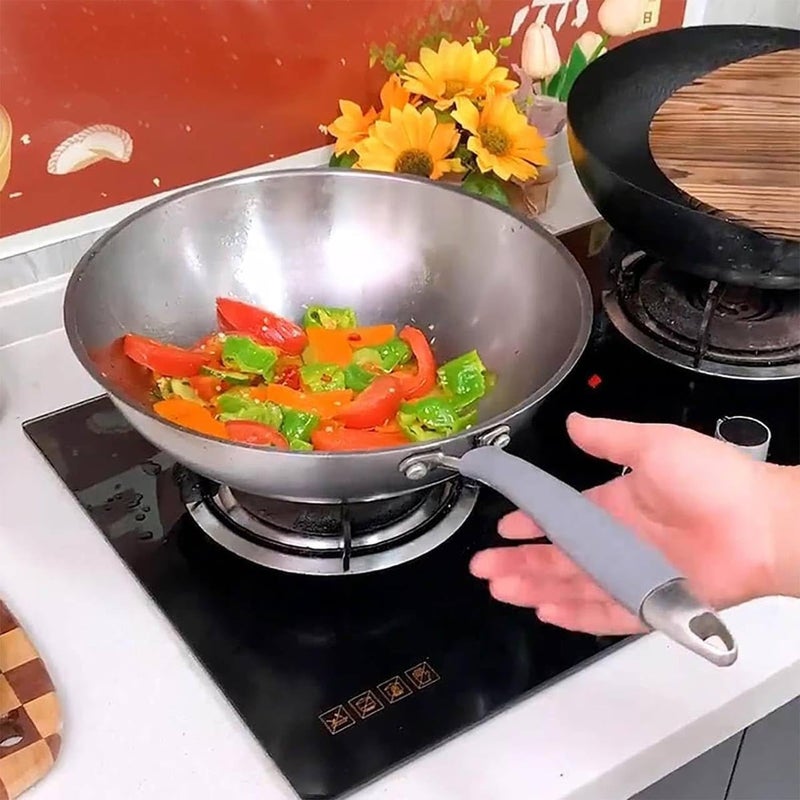 kunya kunya Pot Handle Heat Insulation Cover Heat Resistant Silicone Pan Handle Sleeve for Cast Iron Skillet Frying Pan Spatula Knives and Door Handle 11cm Size 1 Pcs 