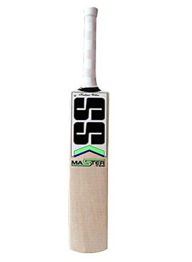 SS master 100 kw bat Kashmir Willow Cricket Bat ( Size: Short Handle,Leather Ball ) - Image 5