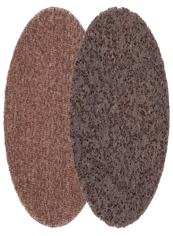 Weiler 51514 4-1/2" Non-Woven Surface Conditioning Disc, Hook & Loop, AO - Coarse, Made in The USA (Pack of 10)