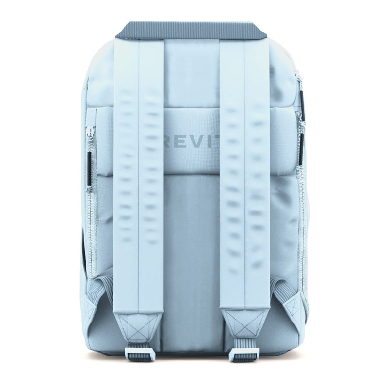 BREVITE The Backpack- Casual daypack backpacks for every function. Compact but spacious 18L aesthetic traveling backpack with laptop compartment. (Misty Blue) - Image 4
