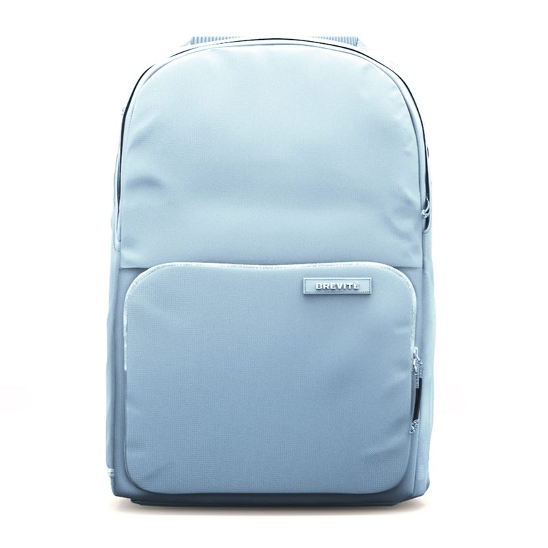 BREVITE The Backpack- Casual daypack backpacks for every function. Compact but spacious 18L aesthetic traveling backpack with laptop compartment. (Misty Blue) - Image 1
