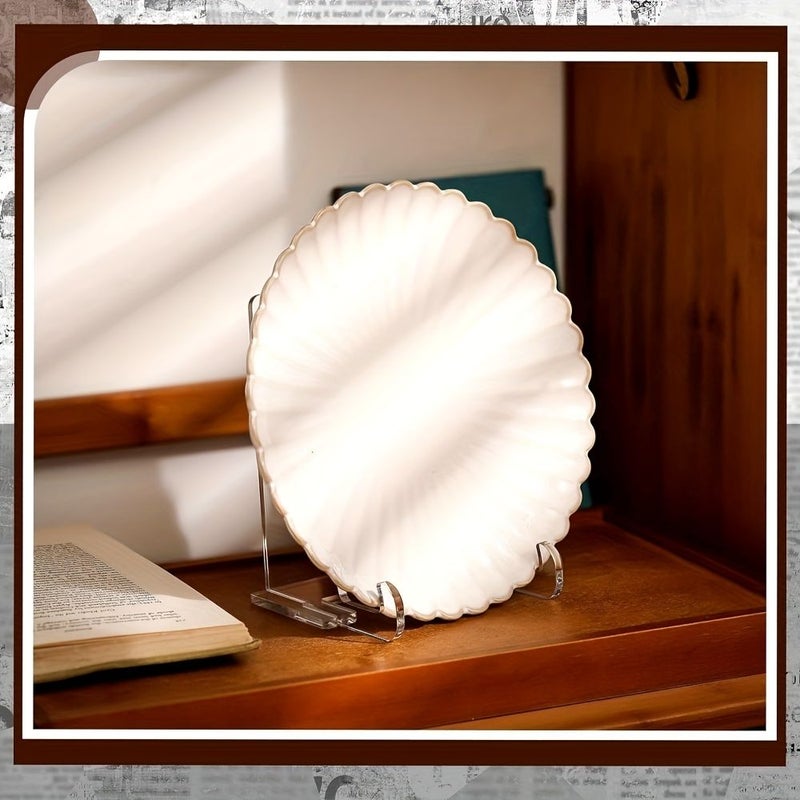 Transparent Acrylic Photo Frame Stand Bookshelf Easel Plate Holder For Postcard Book Display - Image 5